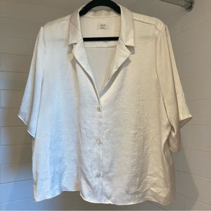 Wilfred Beso Satin Shirt, satin aritzia blouse